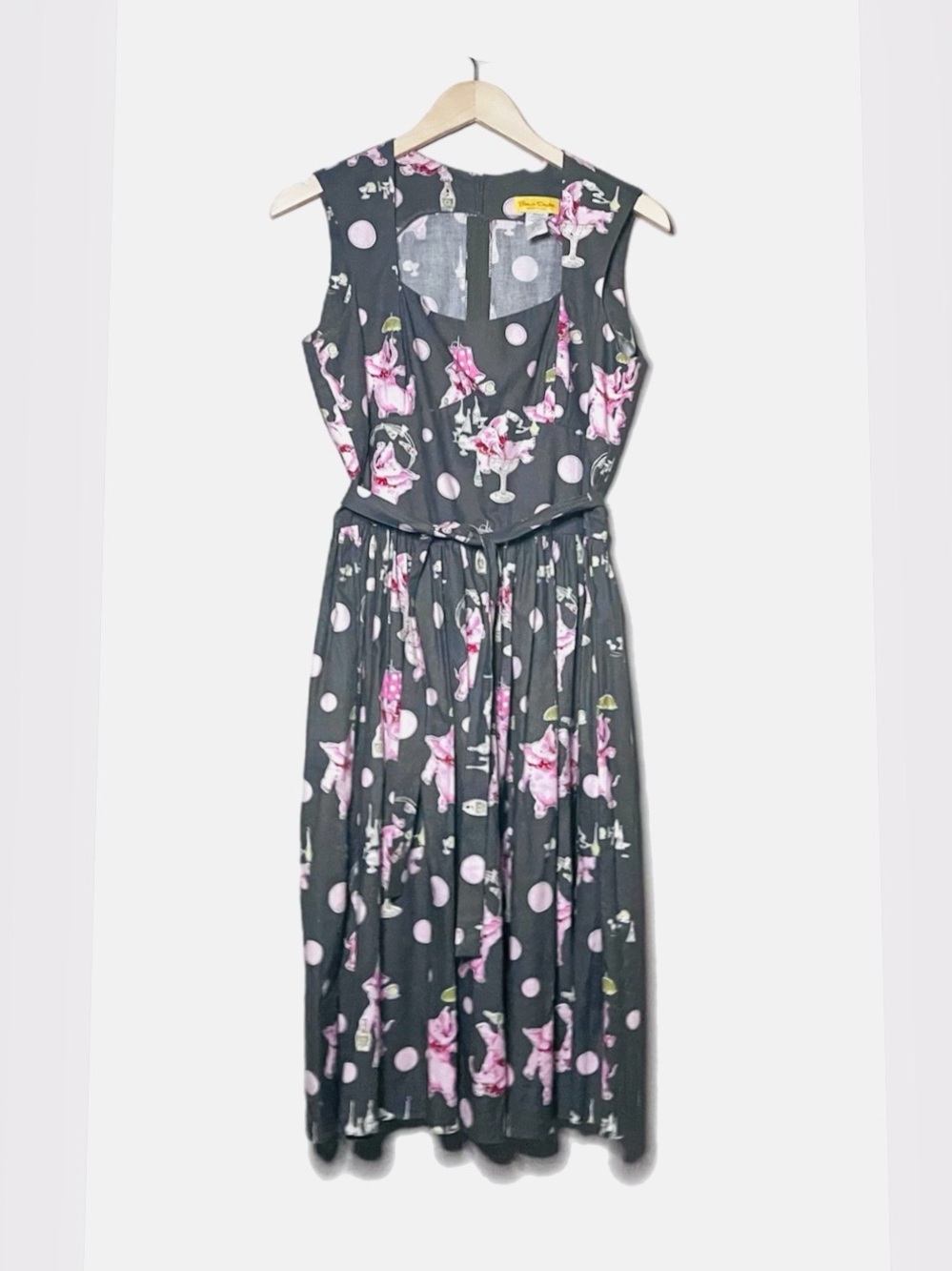 Bernie Dexter Sugar Doll Elephant Print Fit & Flare Dress